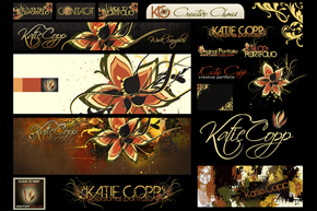 KatieCopp.com graphics